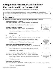 MLA Guidelines - SCC Showcase - Scottsdale Community College