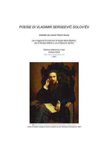 Poesie di Vladimir Sergeevic Soloviev - SuperZeko