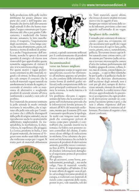 Leggi tutto - Progetto Vivere Vegan