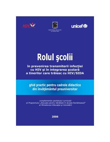 Download ghidul pentru cadre didactice pe HIV/SIDA - Prevenire ...