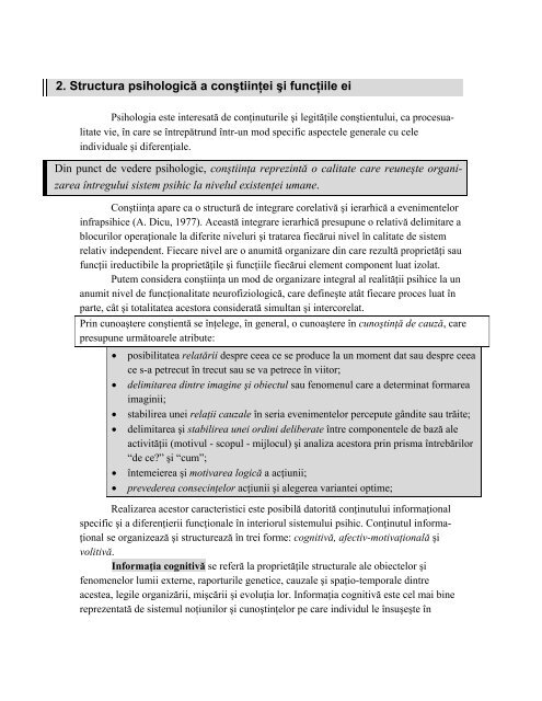 IV. Constient si inconstient.pdf - 3x Filozofie