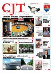 Agenda CJT an VII - nr 7-8 - Consiliul Judeţean Timiş