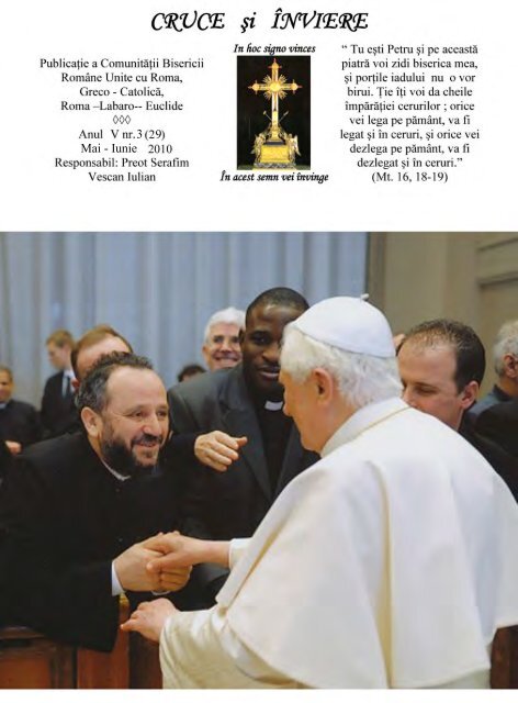 Revista parohiei. An VI. Nr. 9 (35). Mai-iunie 2011 - bru-italia.eu