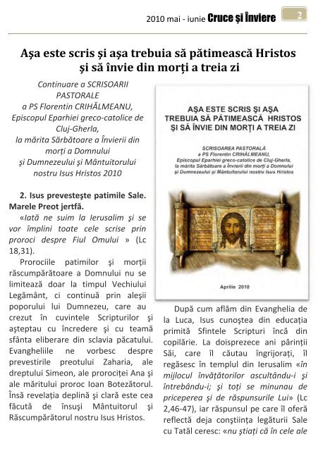 Revista parohiei. An VI. Nr. 9 (35). Mai-iunie 2011 - bru-italia.eu