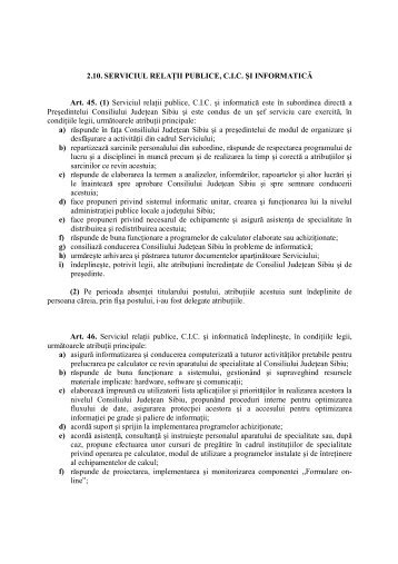 2.10serviciul relatii publice cic si informatica - Consiliul Judeţean Sibiu