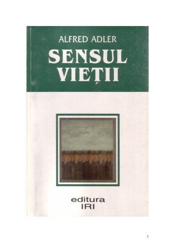 Sensul Vietii de Alfred Adler