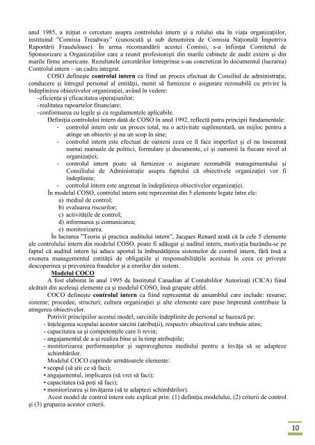 Ghid de evaluare a sistemului de control intern - Curtea de Conturi