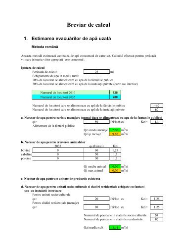 Breviar de Calcul Dumitra - FTP du Sandre