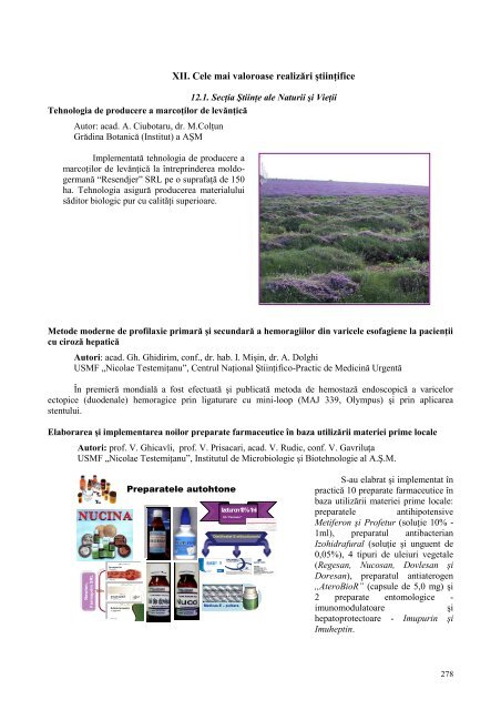 Raport CSŞDT 2009 - Academia de Ştiinţe a Moldovei