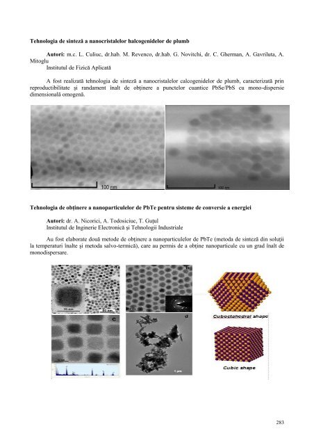 Raport CSŞDT 2009 - Academia de Ştiinţe a Moldovei