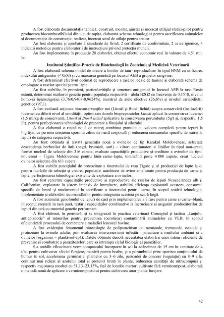 Raport CSŞDT 2009 - Academia de Ştiinţe a Moldovei