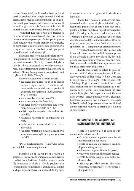 Insulinoterapia la bolnavul critic.pdf - ati | anestezie terapie intensiva