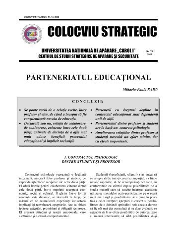Colocviu strategic, nr.13, 2009 - Centrul de Studii Strategice de ...