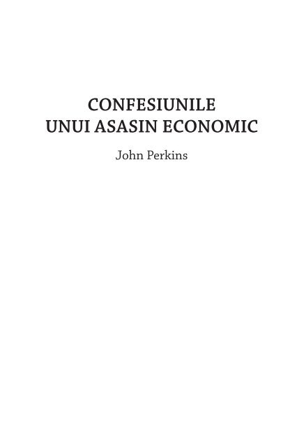 Confesiunile unui asasin economic