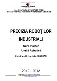 PRECIZIA ROBOŢILOR INDUSTRIALI