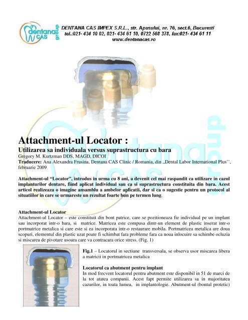 Attachment-ul Locator : - Dentana CAS Group