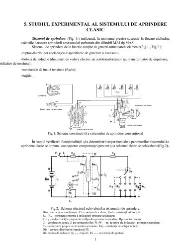 5. studiul experimental al sistemului de aprindere clasic