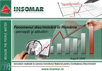 Fenomenul discriminării în România - percepţii şi atitudini- - CNCD