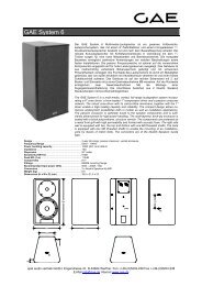 GAE System 6 - Ultra-Schall EventService