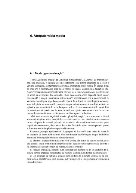 Argument - Facultatea de Stiinte Politice – Universitatea Crestina