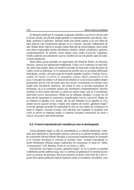 Argument - Facultatea de Stiinte Politice – Universitatea Crestina