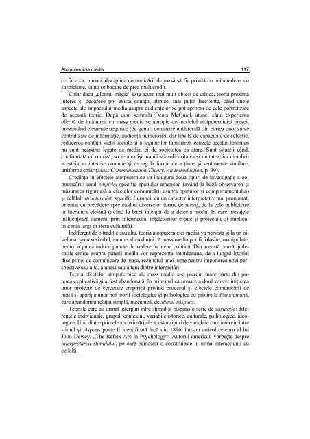 Argument - Facultatea de Stiinte Politice – Universitatea Crestina