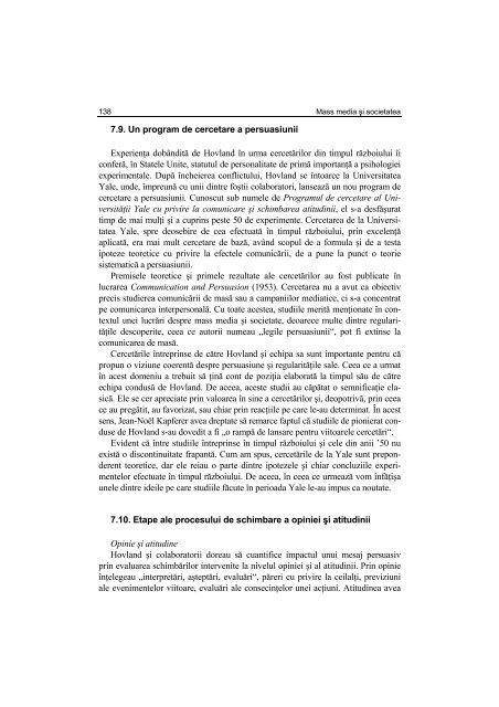 Argument - Facultatea de Stiinte Politice – Universitatea Crestina