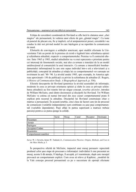 Argument - Facultatea de Stiinte Politice – Universitatea Crestina