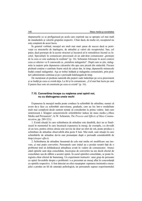 Argument - Facultatea de Stiinte Politice – Universitatea Crestina