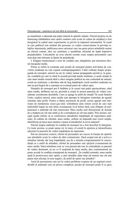 Argument - Facultatea de Stiinte Politice – Universitatea Crestina