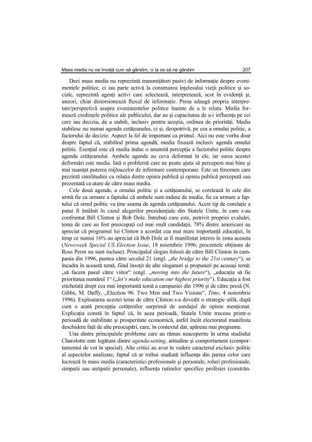 Argument - Facultatea de Stiinte Politice – Universitatea Crestina