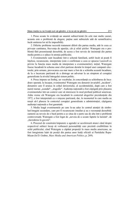 Argument - Facultatea de Stiinte Politice – Universitatea Crestina