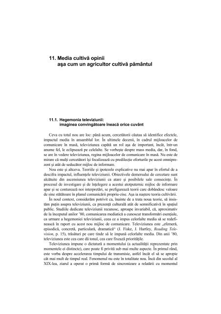 Argument - Facultatea de Stiinte Politice – Universitatea Crestina