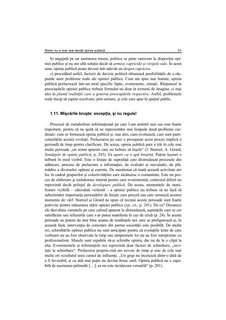 Argument - Facultatea de Stiinte Politice – Universitatea Crestina