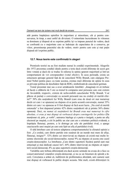 Argument - Facultatea de Stiinte Politice – Universitatea Crestina