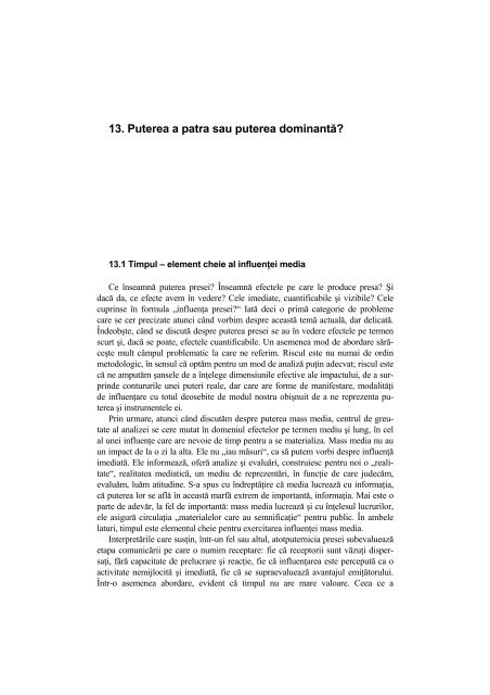 Argument - Facultatea de Stiinte Politice – Universitatea Crestina