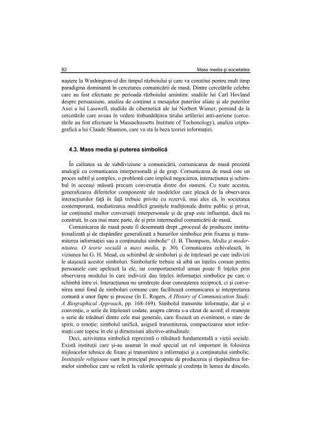 Argument - Facultatea de Stiinte Politice – Universitatea Crestina