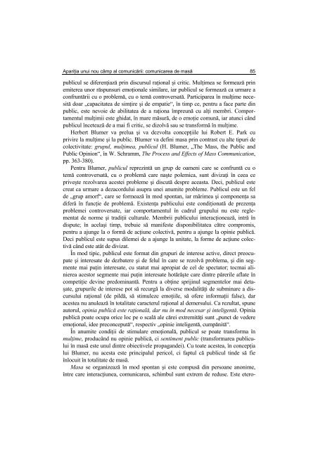 Argument - Facultatea de Stiinte Politice – Universitatea Crestina