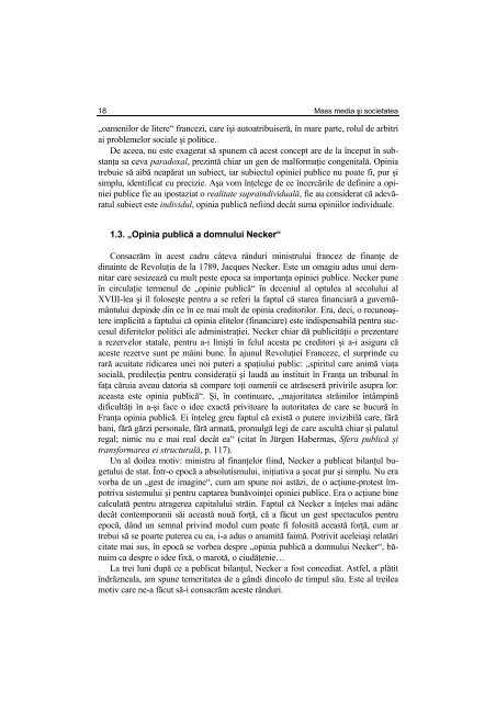 Argument - Facultatea de Stiinte Politice – Universitatea Crestina