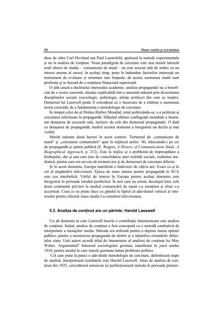 Argument - Facultatea de Stiinte Politice – Universitatea Crestina