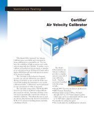 Certifier Air Velocity Calibrator - TSI