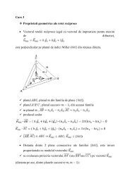 Curs 3 Proprietati geometrice ale retei reciproce • Vectorul retelei ...