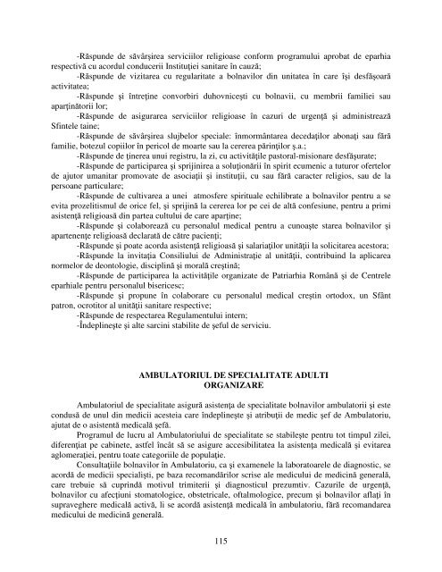 Regulament de Organizare si Functionare - Spitalul de Urgenta Bacau