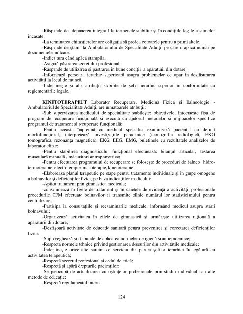 Regulament de Organizare si Functionare - Spitalul de Urgenta Bacau