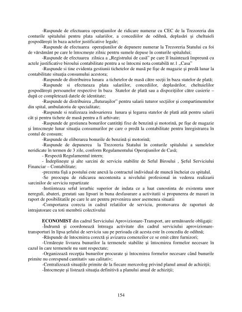 Regulament de Organizare si Functionare - Spitalul de Urgenta Bacau