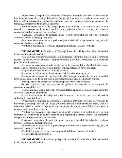 Regulament de Organizare si Functionare - Spitalul de Urgenta Bacau