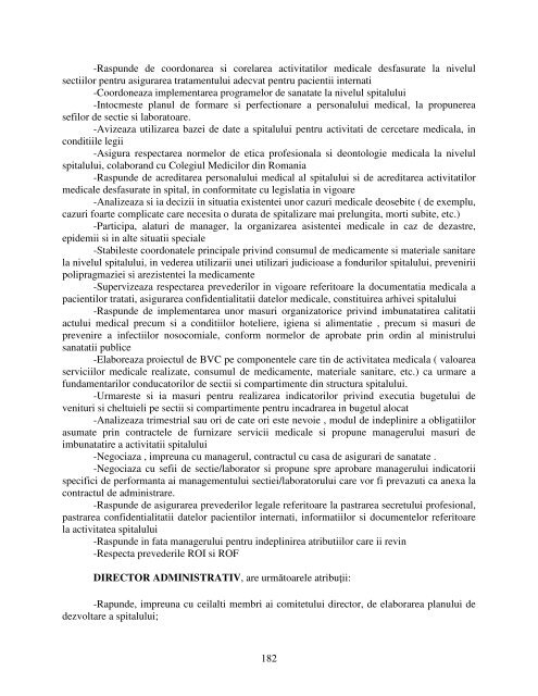 Regulament de Organizare si Functionare - Spitalul de Urgenta Bacau