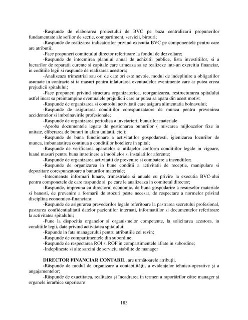 Regulament de Organizare si Functionare - Spitalul de Urgenta Bacau