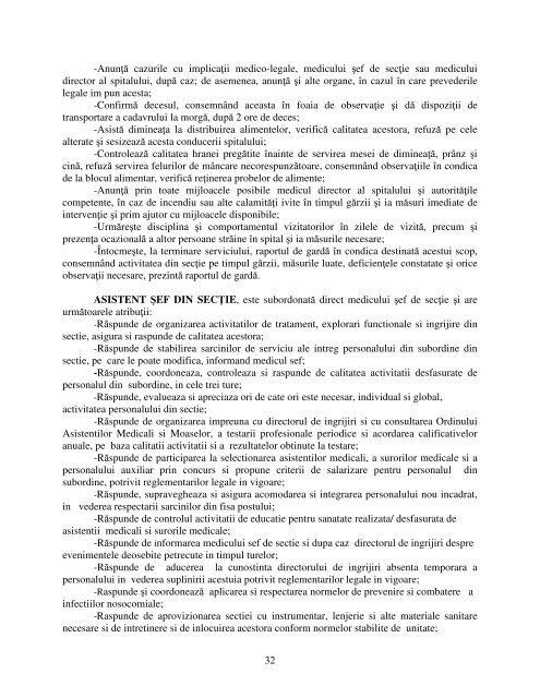 Regulament de Organizare si Functionare - Spitalul de Urgenta Bacau