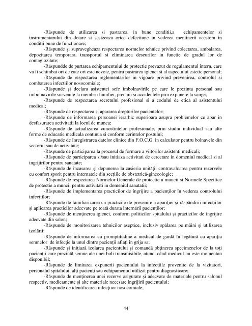 Regulament de Organizare si Functionare - Spitalul de Urgenta Bacau